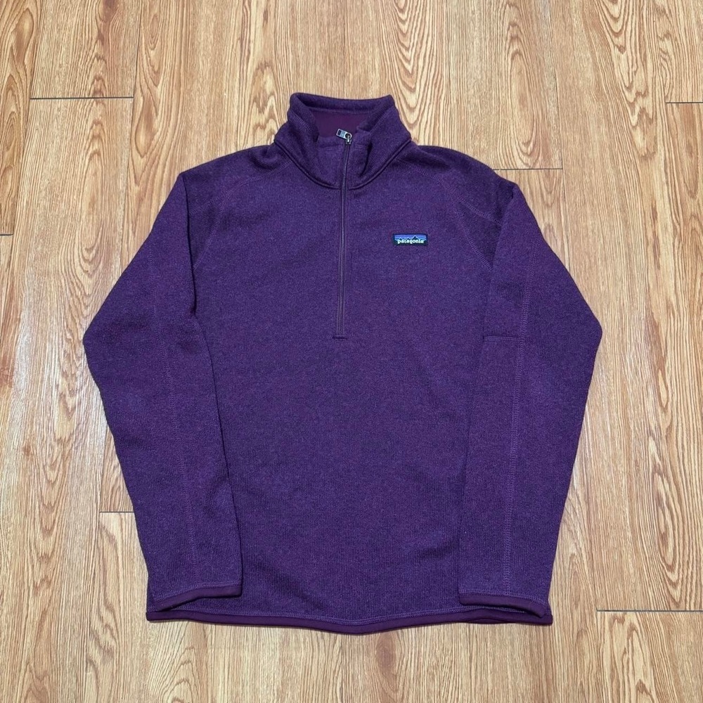 Patagonia Women's Better Sweater Medium 1/4 Zip Purple Outdoors Gorpcore